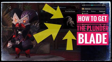 how to get plunderblade mhw|Plunderblade .